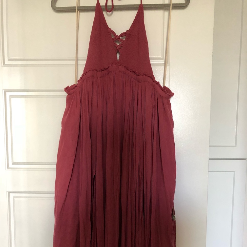 NWT Free People Rose Halter Dress S